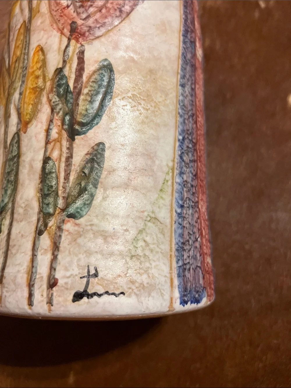 Artist Signed Studio Pottery Mid Century Modern Ceramics Italy